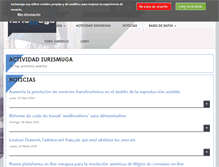 Tablet Screenshot of iurismuga.org